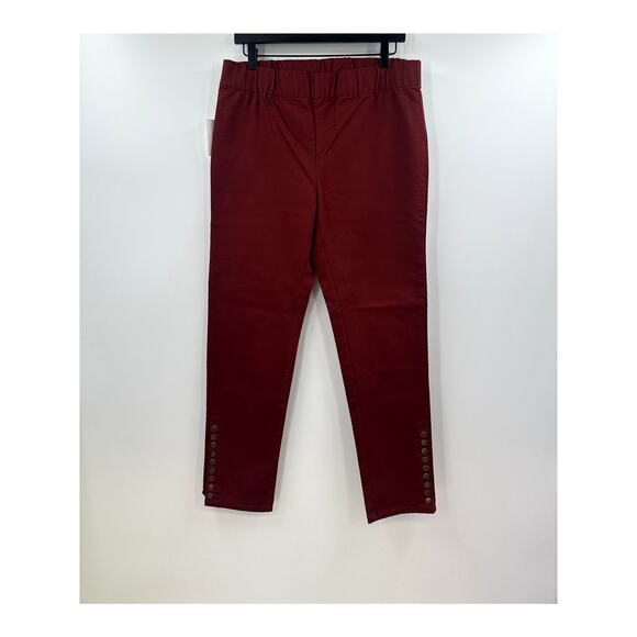 Soft Surroundings High Rise Ultimate Ankle Snap Up Denim Leggings Size Medium - Picture 1 of 7